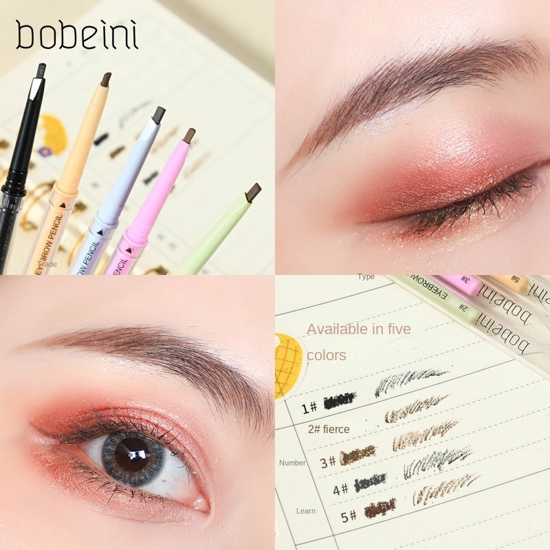 Double Head Colorful Eyebrow Pencil Water Proof Nature Lasting Not Easy To Fade Eyebrow Pencil