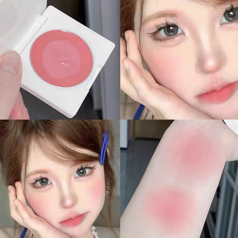 HERORANGE Blush Cream Pink Moisturize Moisturizing Water Proof Lasting Young Girl Blush Palette