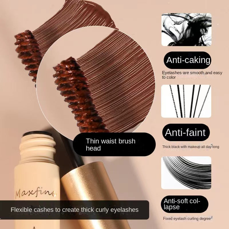 Maxfine Mascara Curling Water Proof Lengthening Long-wearing Dense Volumizing Mascara