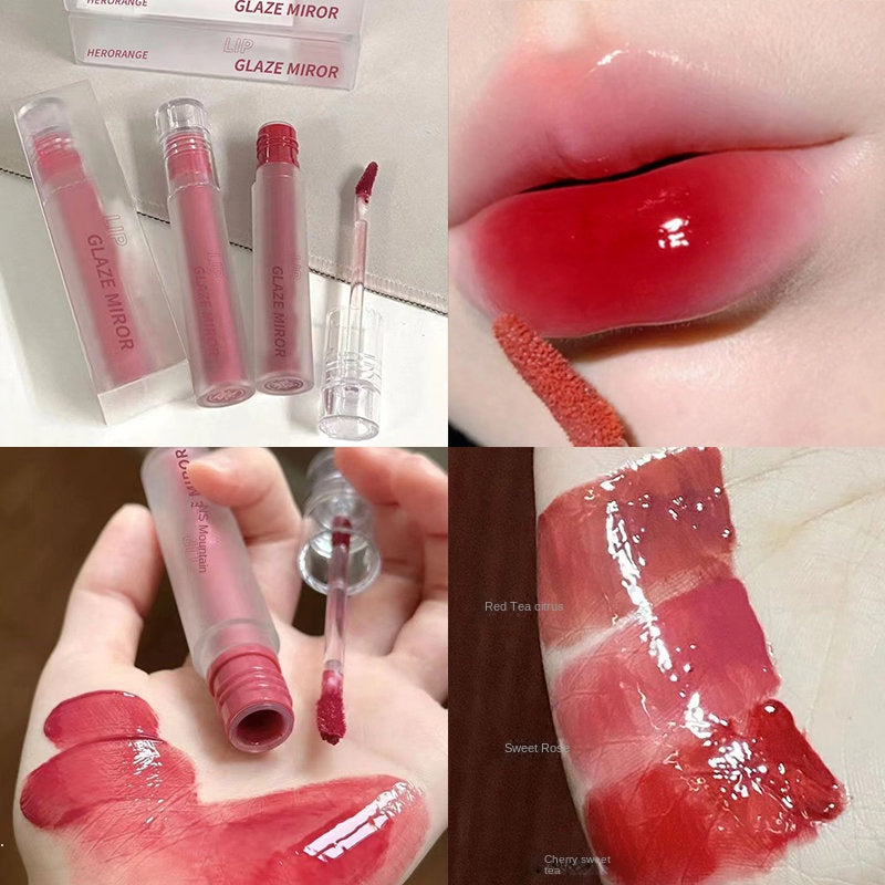 HERORANGE Mirror Surface Lip Gloss Moisturize Moisturizing Waterproof Not Easy To Fade Lipstick