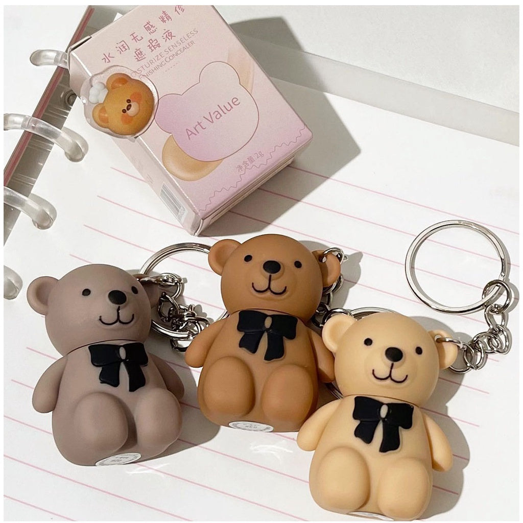 Art Value Bear Keychain Concealer Moisturize Moisturizing Water Proof Lasting Nature Cover Dark Circles Cover Acne Marks Liquid Concealer