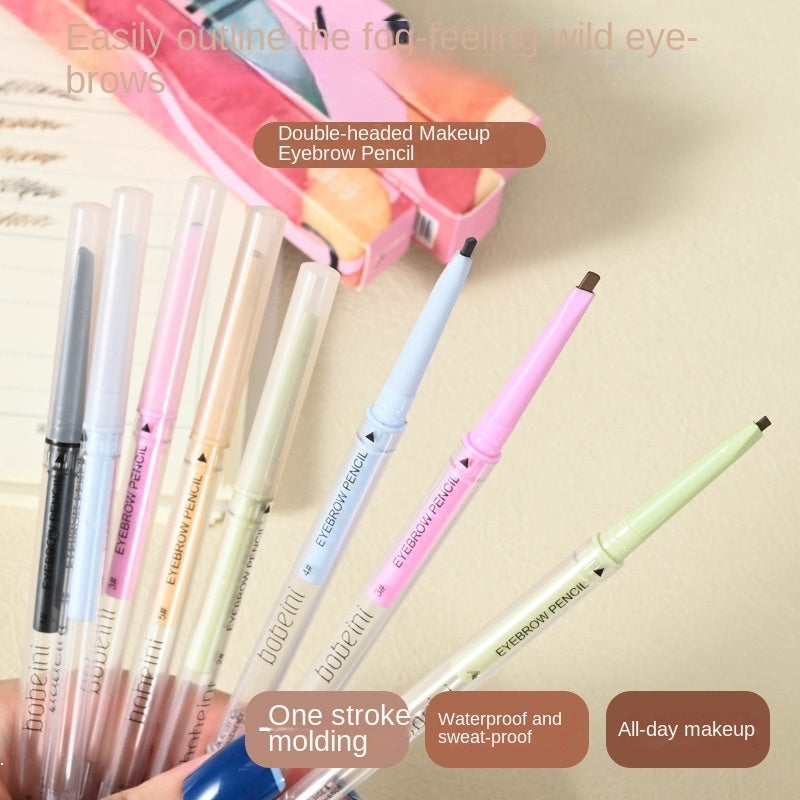 Double Head Colorful Eyebrow Pencil Water Proof Nature Lasting Not Easy To Fade Eyebrow Pencil