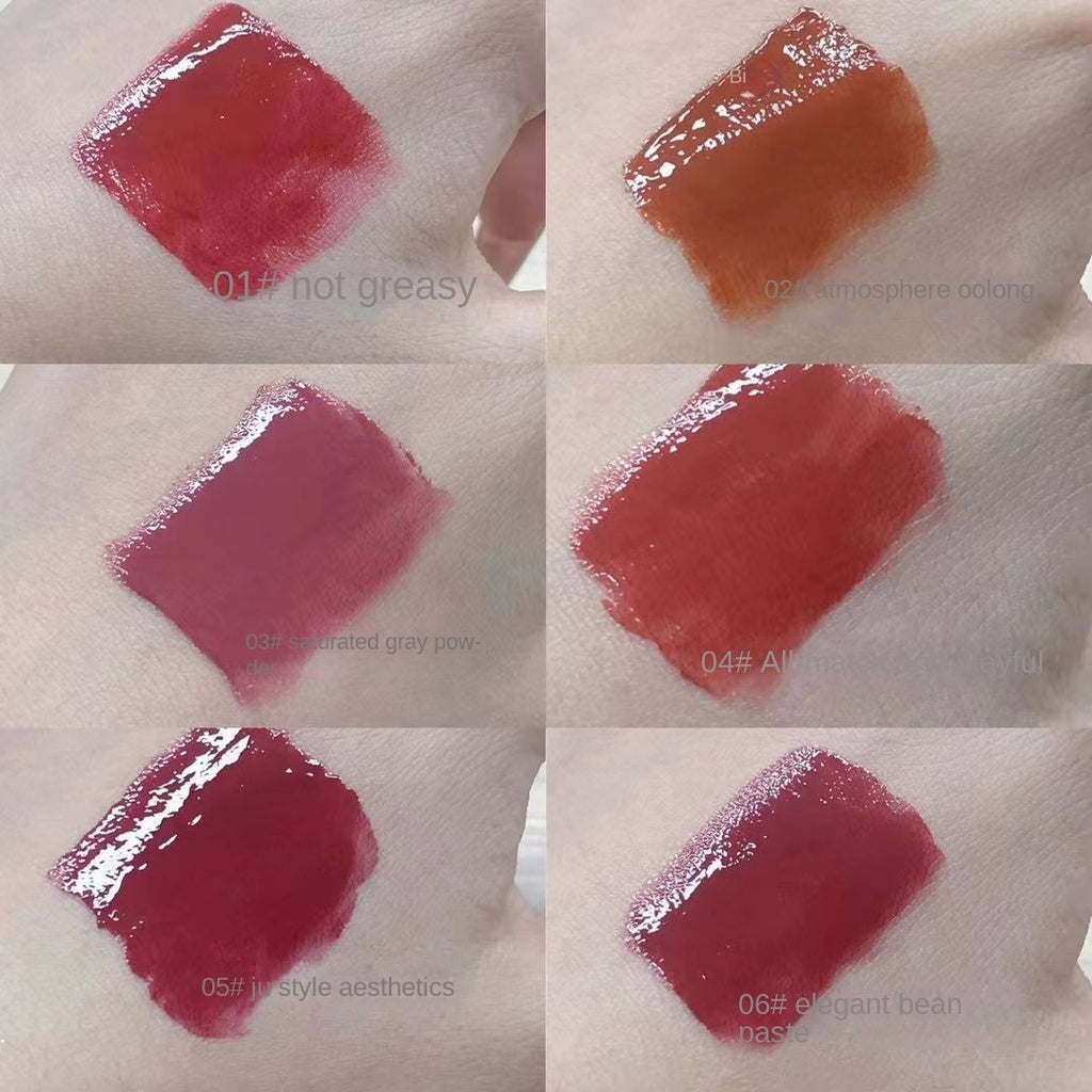 Herorange Butterfly Lipstick Pudding Mirror Surface Moisturizing Moisturize Water Proof Not Easy To Fade Lip Gloss