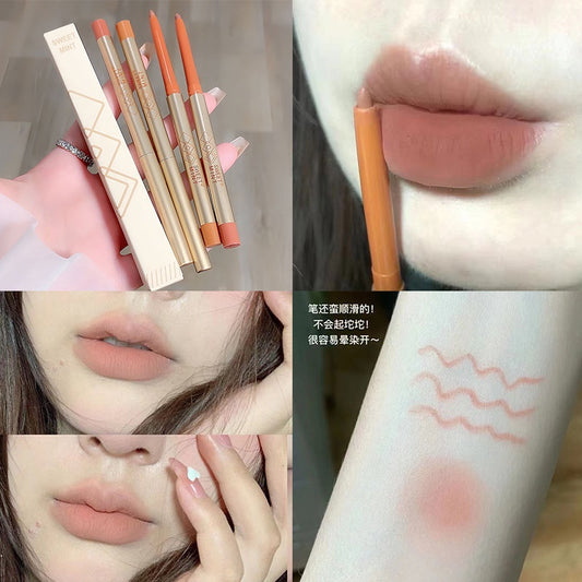 SWEET MINT Lip Thread Pen Shaping The Lip -shaped Lasting Water Proof Lipstick Matte Lip Gloss