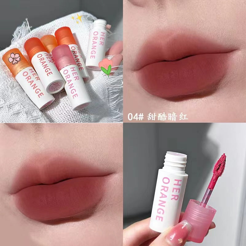 HERORANGE Lip Gloss Matte Moisturize Water Proof Not Easy To Fade Lasting Lipstick