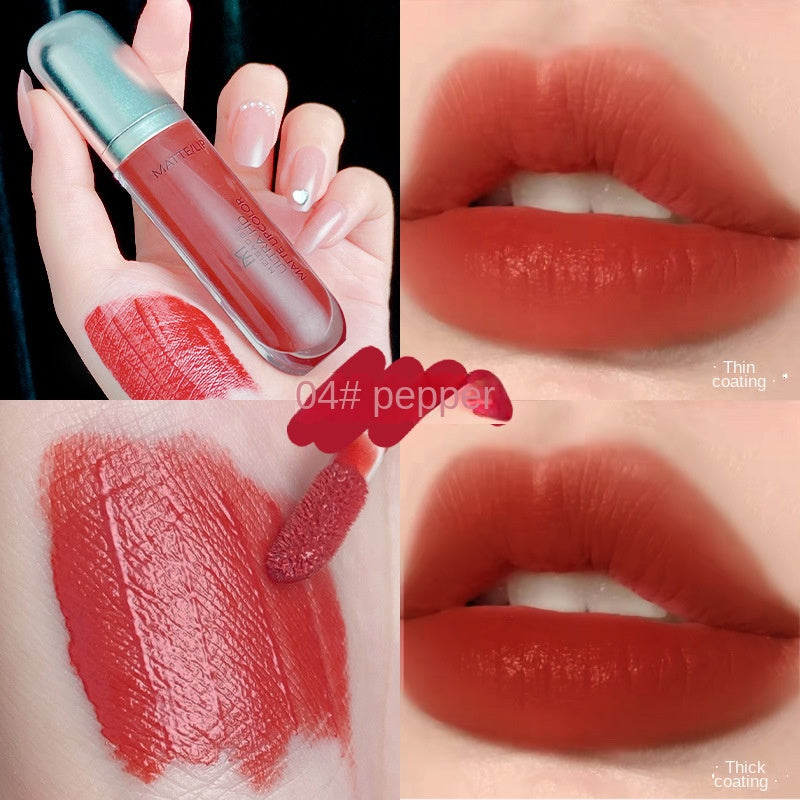 Ice Cream Lip Gloss Matte Velvet Moisturizing Water Proof Lasting Lipstick