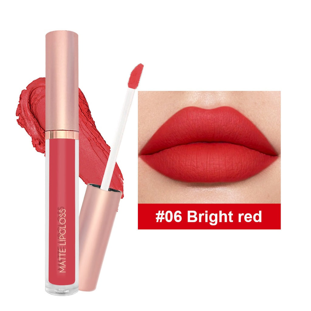 Matte Lip Gloss Not Easy To Fade Nature Moisturize Nude Color Lipstick