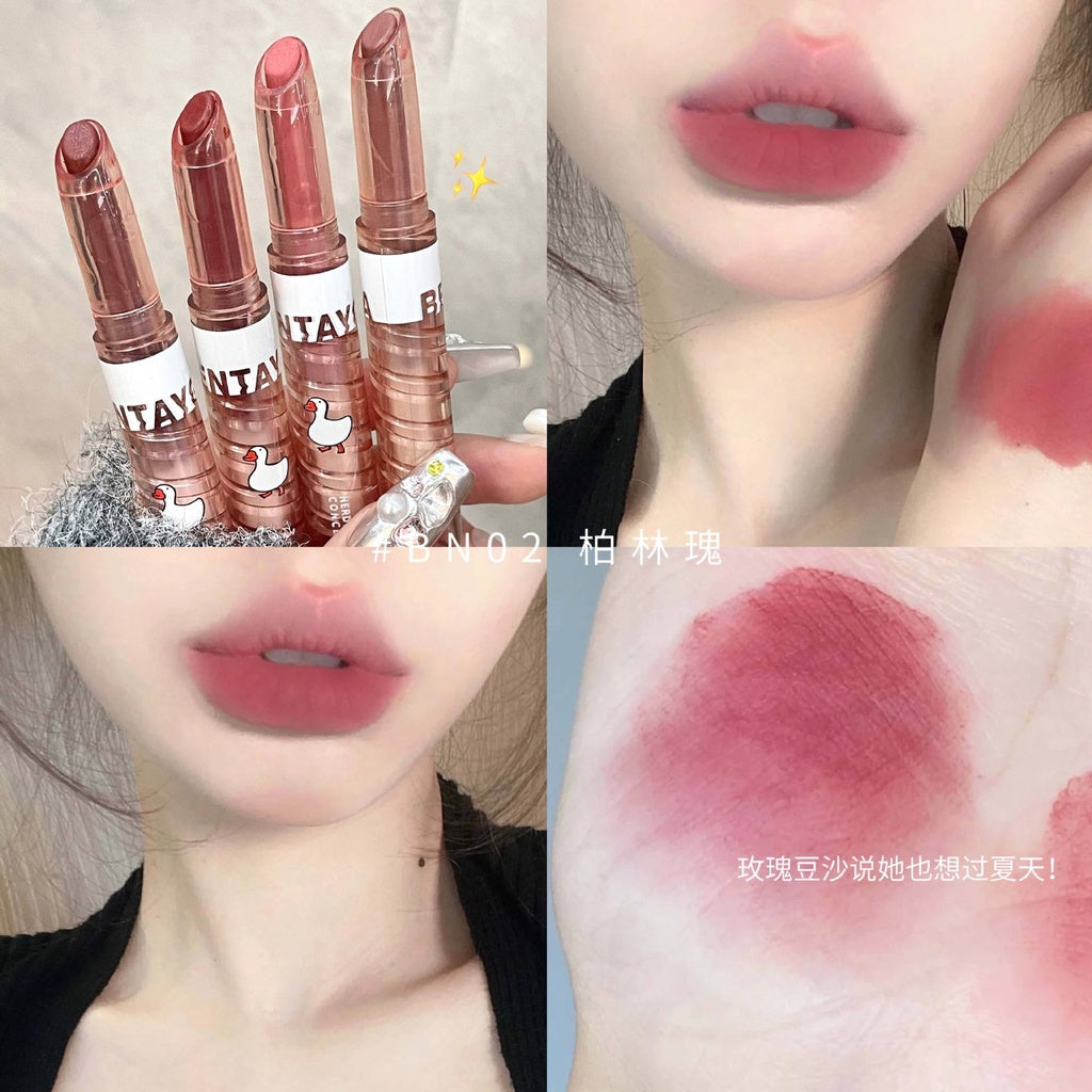 Bentayga Big White Goose Graffiti Lipstick Pen Matte Velvet Not Easily Faded Lipstick Summer Recommendation Water Proof Lasting Lip Gloss