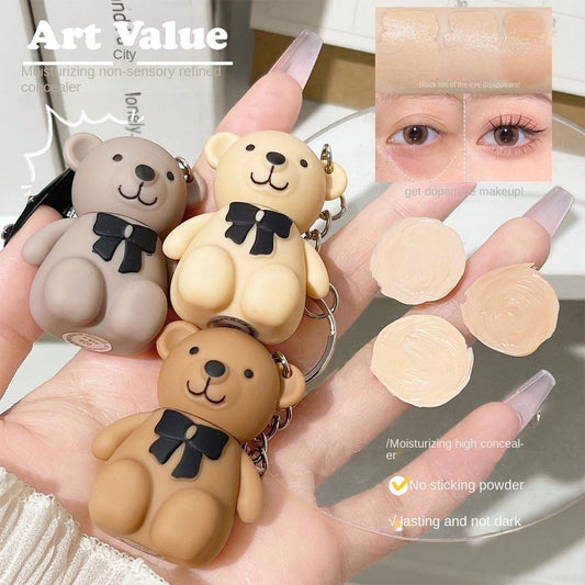 Art Value Bear Keychain Concealer Moisturize Moisturizing Water Proof Lasting Nature Cover Dark Circles Cover Acne Marks Liquid Concealer