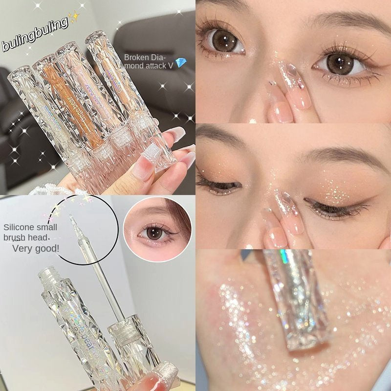 Gege Bear Liquid Eye Shadow Bears Sequins Glittering Lasting Water Proof Dazzling Eye Makeup Eye Shadow