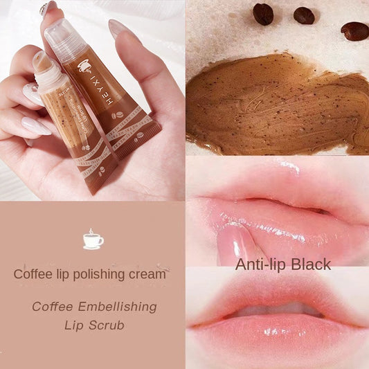 Coffee Lip Scrub Moisturizing Exfoliation Lighten Lip Lines Gentle Lip Care Exfoliating Lip Balm