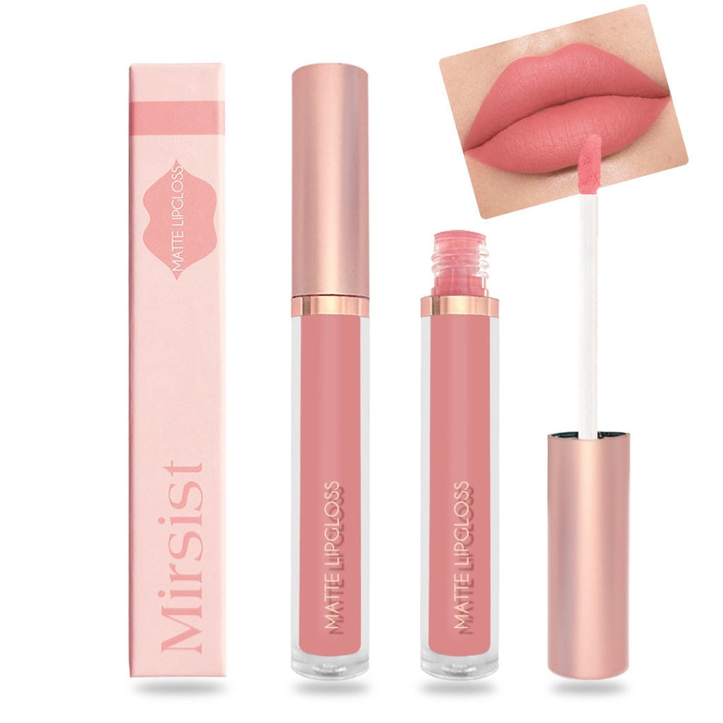 Matte Lip Gloss Not Easy To Fade Nature Moisturize Nude Color Lipstick