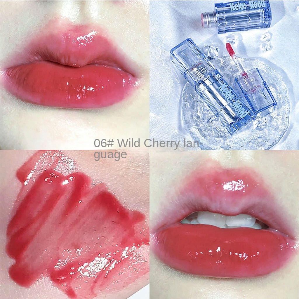 Kekemood Lip Gloss Blue Mirror Surface Moisturize Moisturizing Lasting Water Proof Lipstick