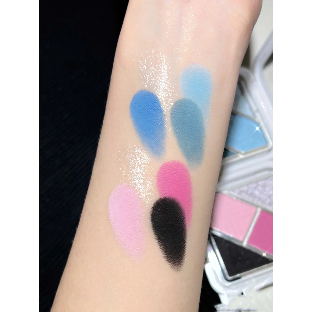 Eye Shadow Summer Day Blue-green Pocket Portable Water Proof Lasting Matte Pearlescent  Sparkling