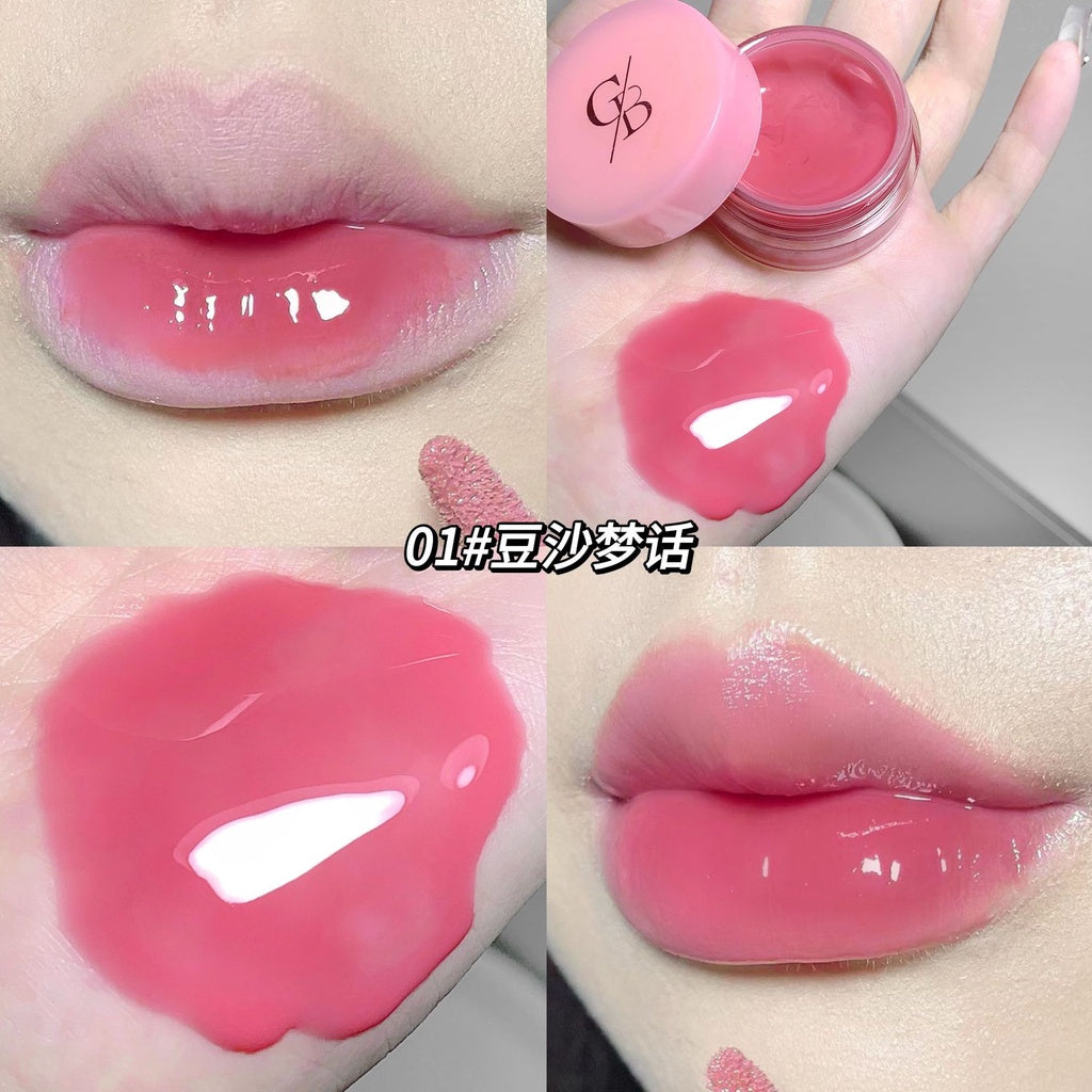 Gege Bear Lip Gloss Jam Jelly Moisturize Mirror Surface Lipstick