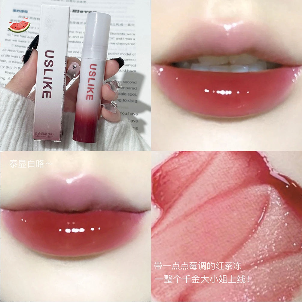 Uslike Lip Gloss Mirror Moisturize Moisturizing Lasting Not Easy To Fade Lipstick 6-colors