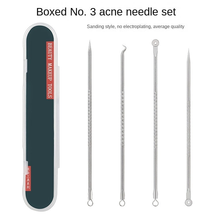 Stainless Steel Double Head Pick Up Acne Remove The Blackhead Tool Kit Cosmetic Needle Cleaning Tools