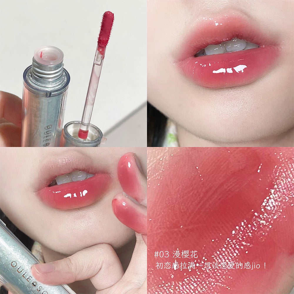 Owlesong Lip Gloss Purple Mirror Moisturize Moisturizing Lasting Not Easy To Fade Lipstick