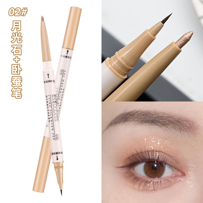 Double Head Eyeliner Matte Water Proof Lasting Not Easy To Fade Nature Highlight Eye Shadow