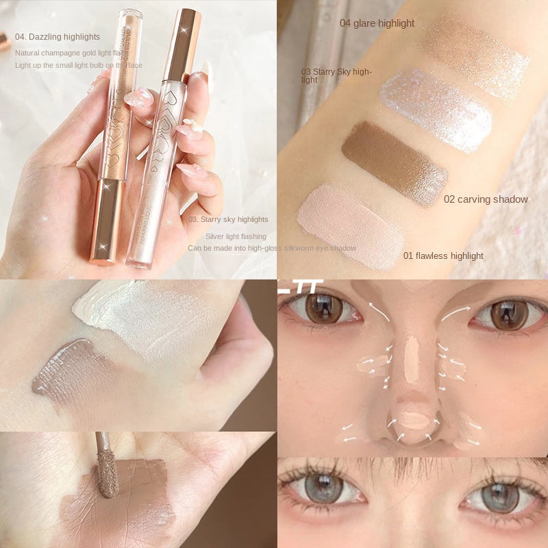 Bobeini Liquid Highlight Contour Concealer Bright Lasting Water Proof Facial Contour Create A Clear Face