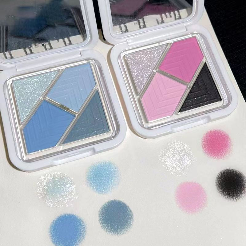 Eye Shadow Summer Day Blue-green Pocket Portable Water Proof Lasting Matte Pearlescent  Sparkling