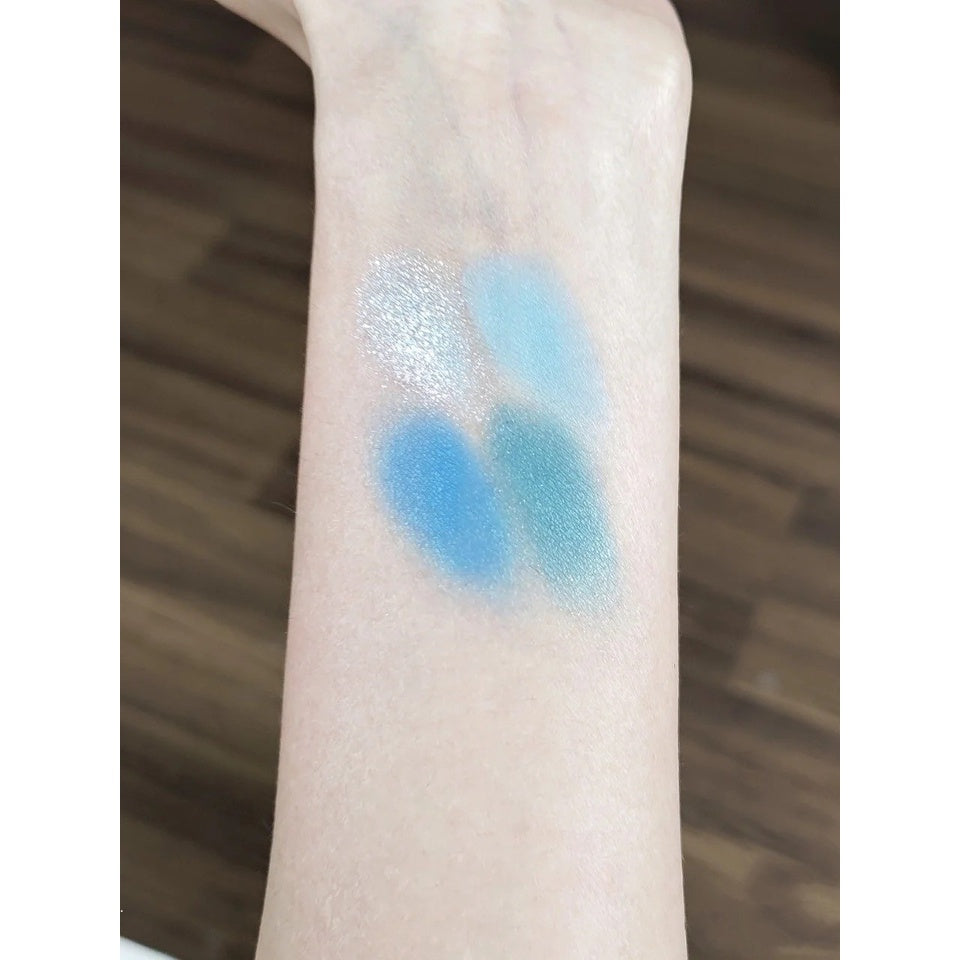 Eye Shadow Summer Day Blue-green Pocket Portable Water Proof Lasting Matte Pearlescent  Sparkling