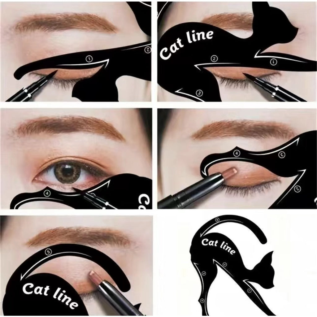 Eyeliner Auxiliary Cat Multifunction Eye Makeup Template Eye Shadow Makeup Tools One -pair