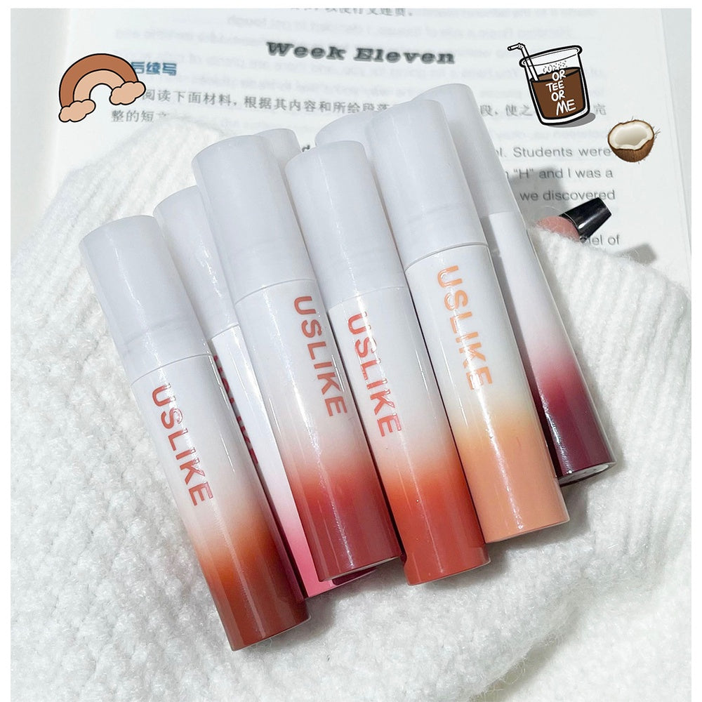 Uslike Lip Gloss Mirror Moisturize Moisturizing Lasting Not Easy To Fade Lipstick 6-colors