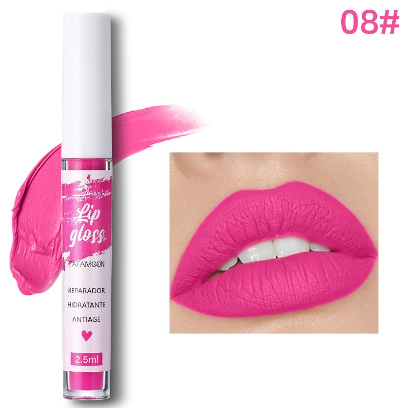 Lip Gloss Not Easy To Stick To The Cup Lasting Matte Not Easy To Fade Water Proof Nature Lipstick