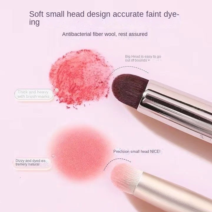 Mini Lid Lip Brush Portable Makeup Artist Dedicated Faint Short Handle Mini Round Head Lipstick Brush Beauty Tool