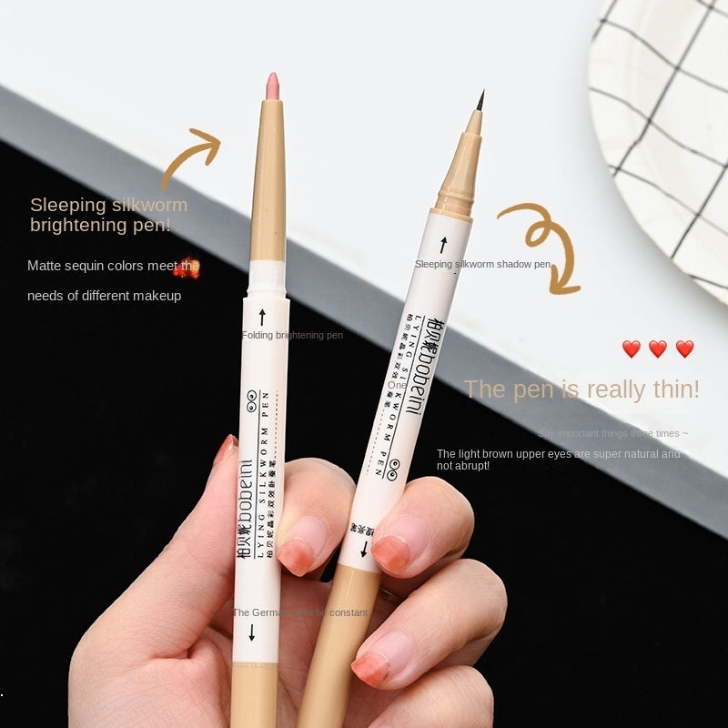 Double Head Eyeliner Matte Water Proof Lasting Not Easy To Fade Nature Highlight Eye Shadow