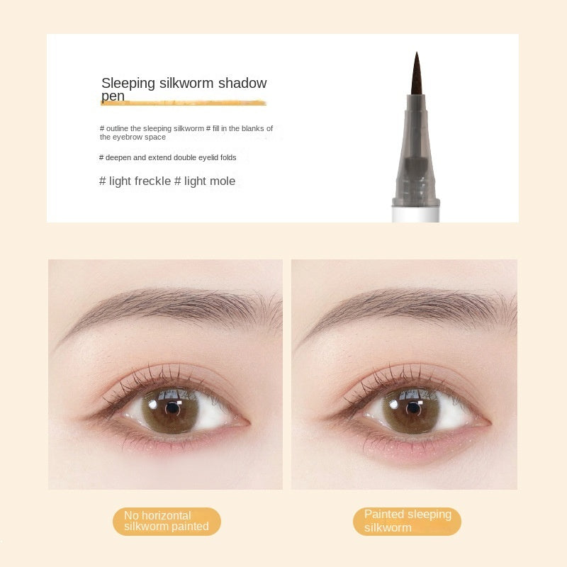 Double Head Eyeliner Water Proof Lasting Nature Double -use Lower Eyeliner