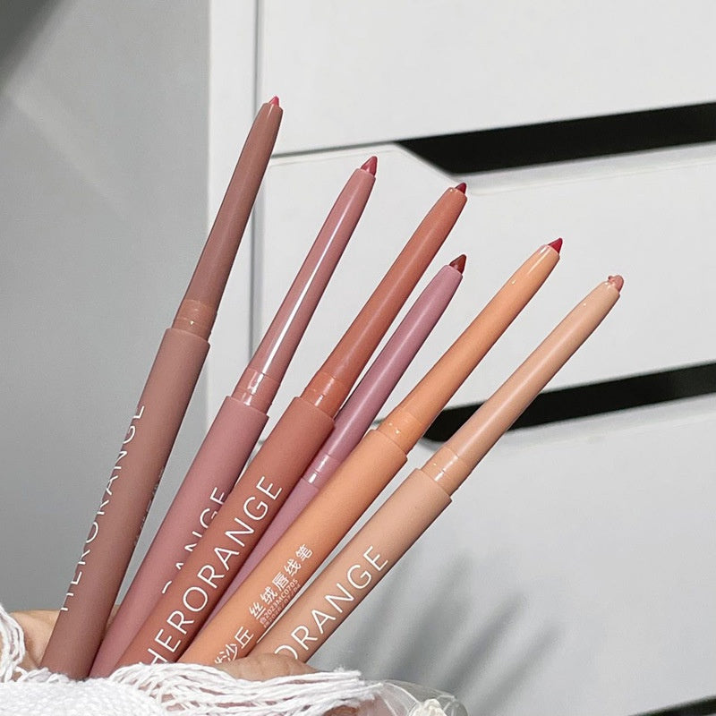 HERORANGE Fog Surface Velvet Lip Thread Lip -shaped Colorful Lip Glaze Lipstick Lasting Nature