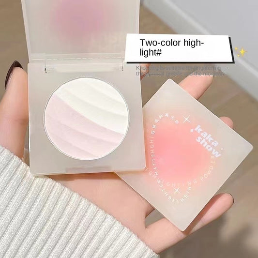 Kakashow Double Fight Highlight Powder Matte Trimming Brighten Nature Conceal Blush