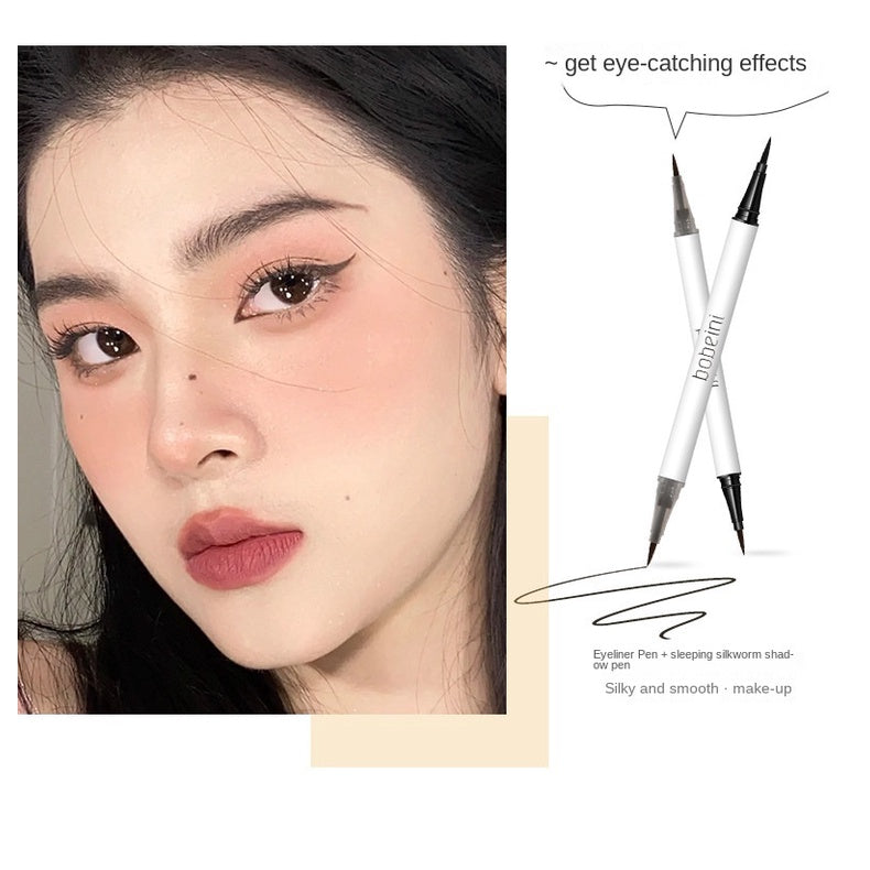 Double Head Eyeliner Water Proof Lasting Nature Double -use Lower Eyeliner