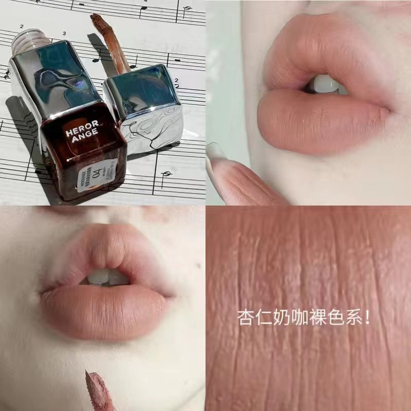 HERORANGE Lip Gloss Matte Lasting Water Proof Crystal Jelly Nature Lipstick