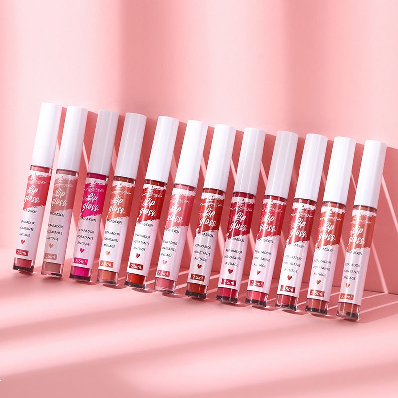 Lip Gloss Not Easy To Stick To The Cup Lasting Matte Not Easy To Fade Water Proof Nature Lipstick