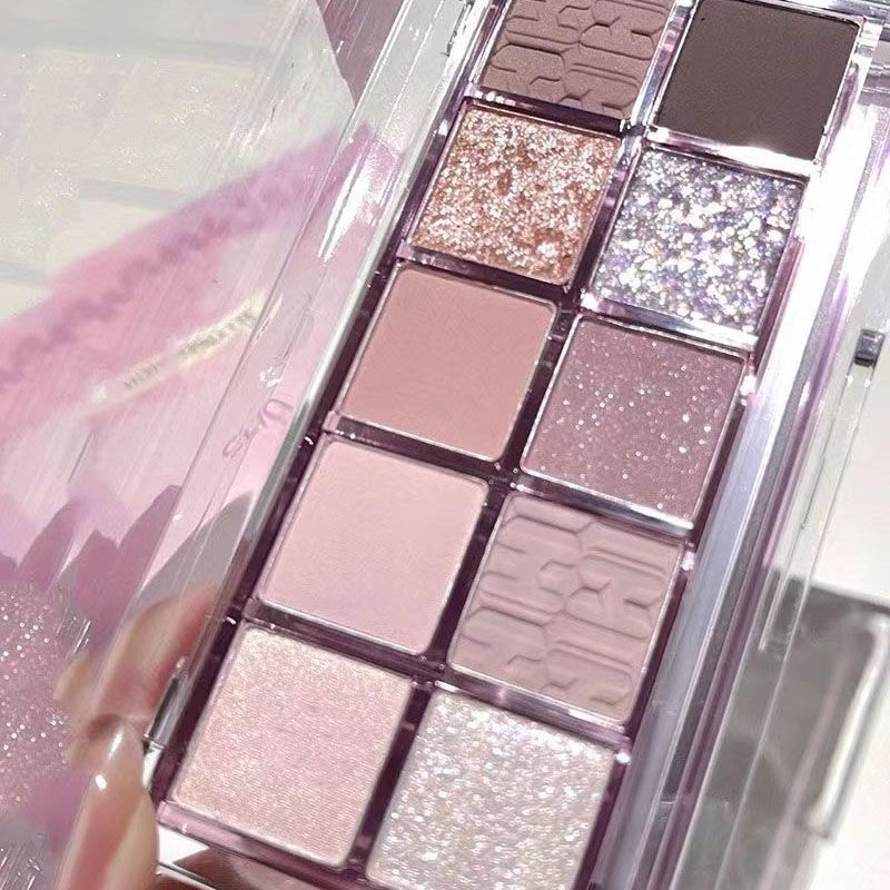 Eye Shadow Pearlescent Sparkling Matte Purple Water Proof Lasting Nature Not Easy To Fade