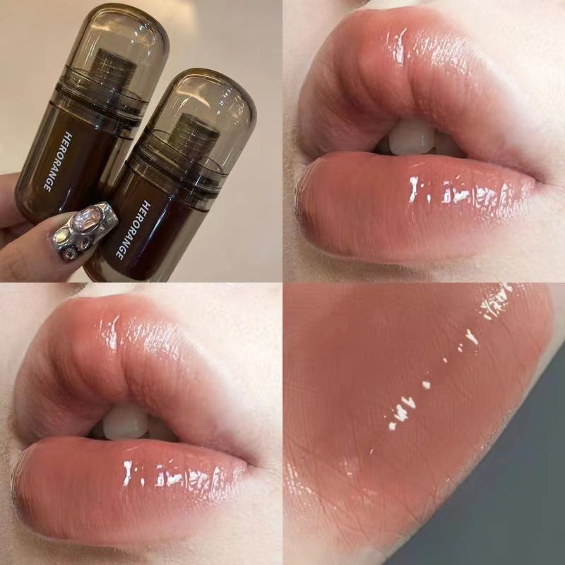 Herorange Lip Gloss Black Mirror Moisturize Moisturizing Lasting Nature Lipstick