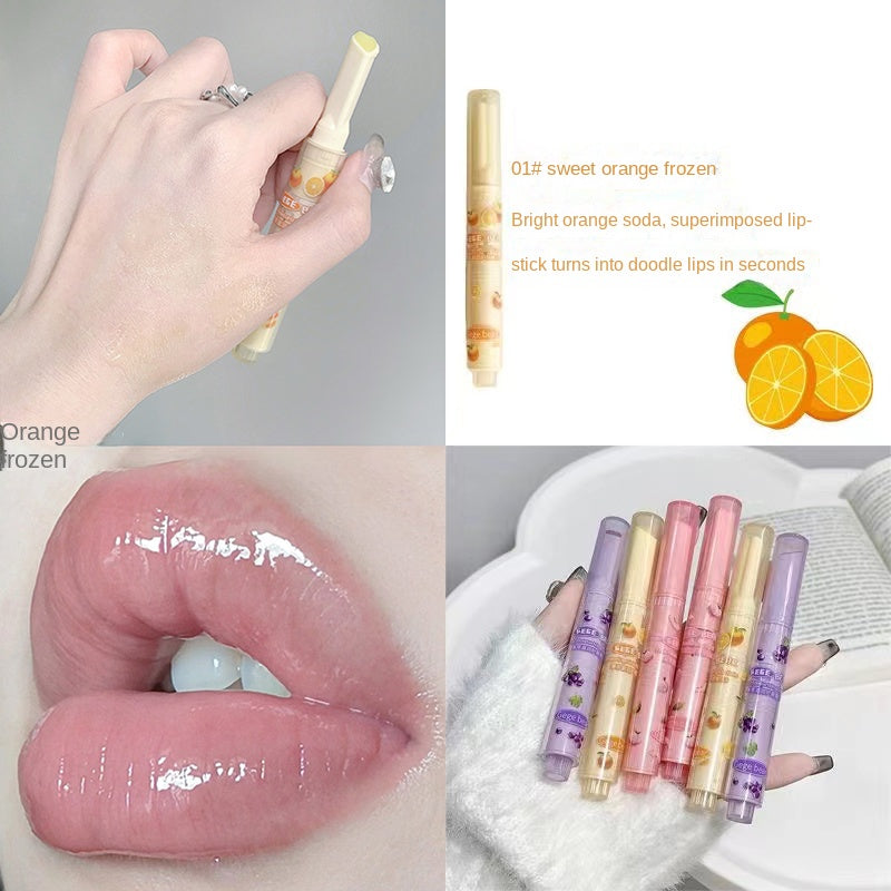 Gegebear Love Lip Gloss Moisturize Lip Balm Pressed Mirror Surface Dilute The Lip Line Moisturize Lipstick