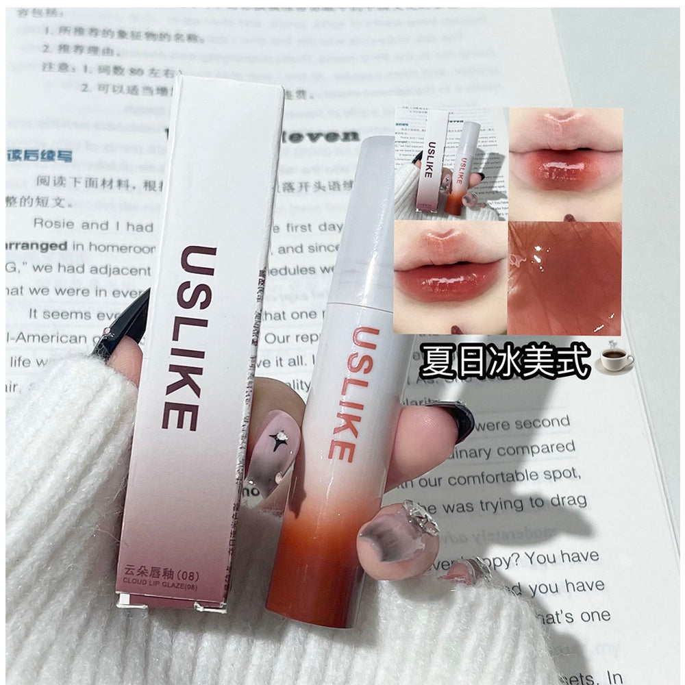 Uslike Lip Gloss Mirror Moisturize Moisturizing Lasting Not Easy To Fade Lipstick 6-colors