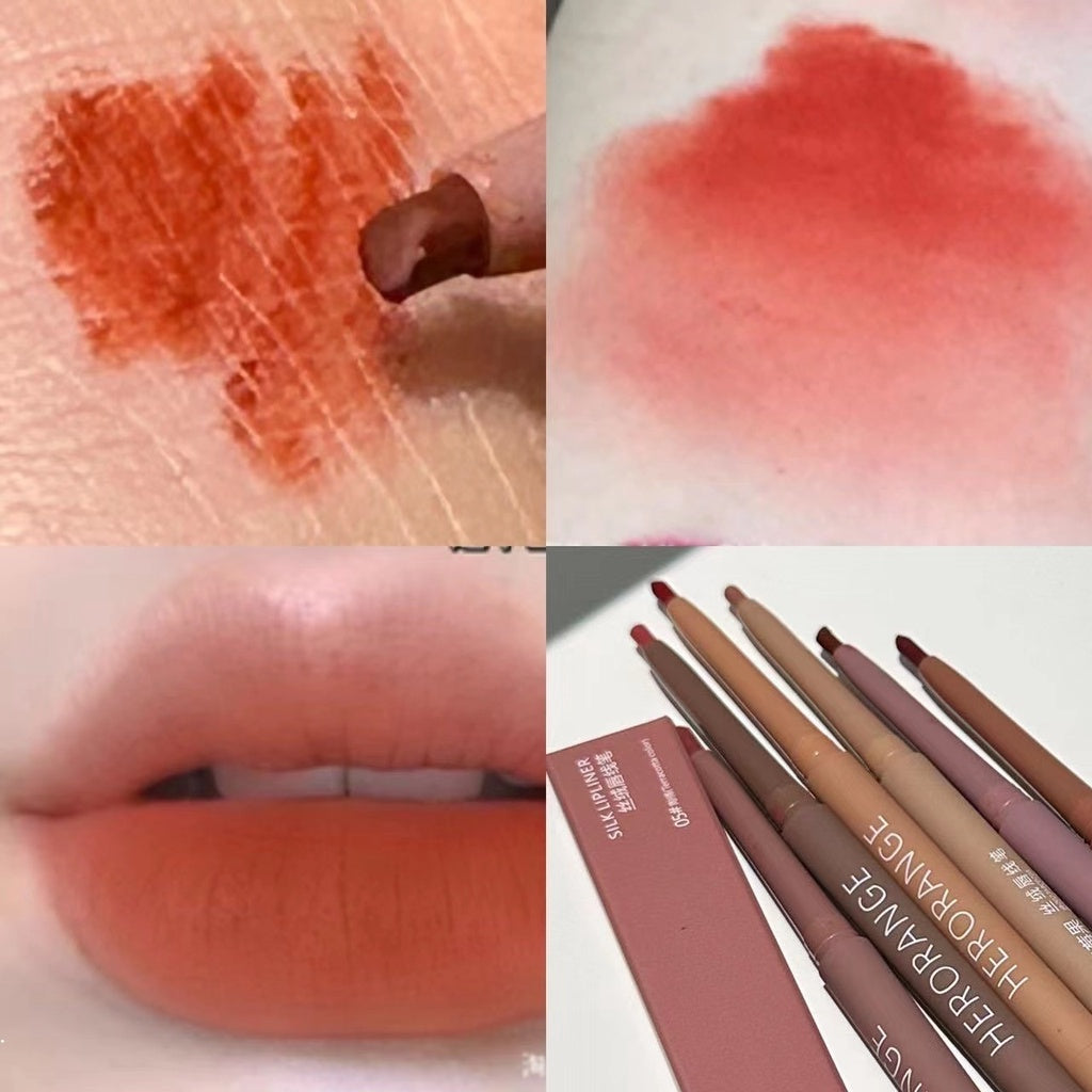 HERORANGE Fog Surface Velvet Lip Thread Lip -shaped Colorful Lip Glaze Lipstick Lasting Nature