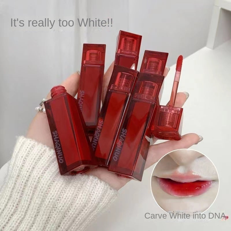 Lip Gloss Red Mirror Surface Lip Glaze Moisturize Moisturizing Lasting Lipstick