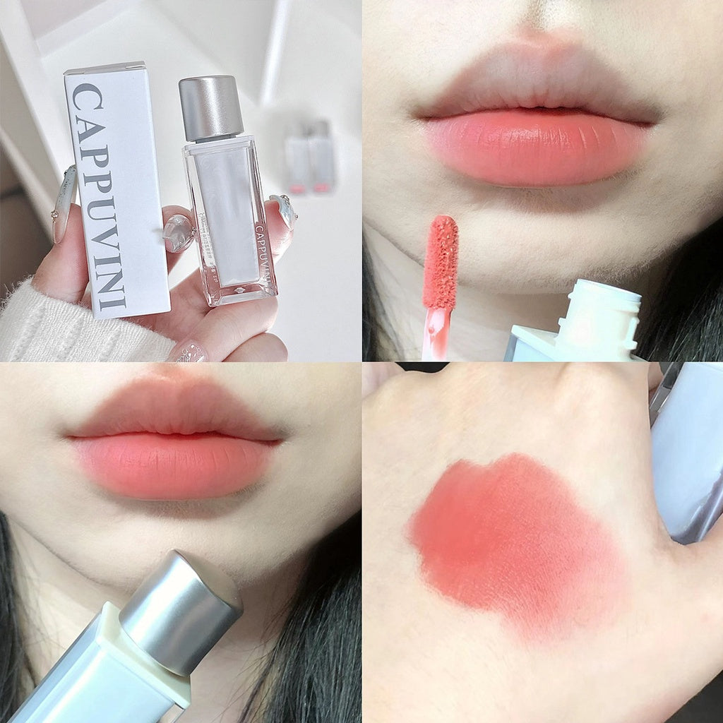 Cappuvini Lip Gloss Blue Pink Shell Mirror Moisturize Moisturizing Lasting Nature Lipstick