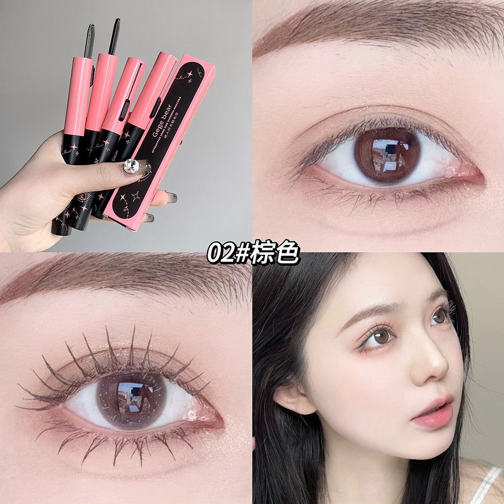 Gege bear Mascara Water Proof Long Curl Not Easy To Remove Makeup Nature Eyelashes