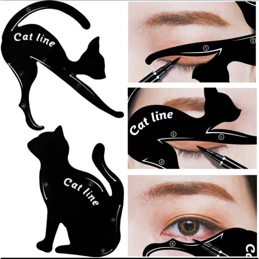 Eyeliner Auxiliary Cat Multifunction Eye Makeup Template Eye Shadow Makeup Tools One -pair