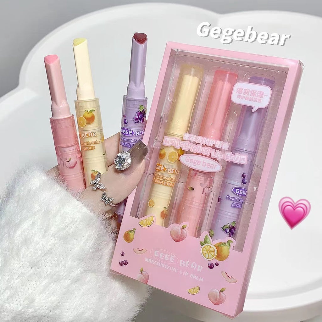 Gegebear Love Lip Gloss Moisturize Lip Balm Pressed Mirror Surface Dilute The Lip Line Moisturize Lipstick