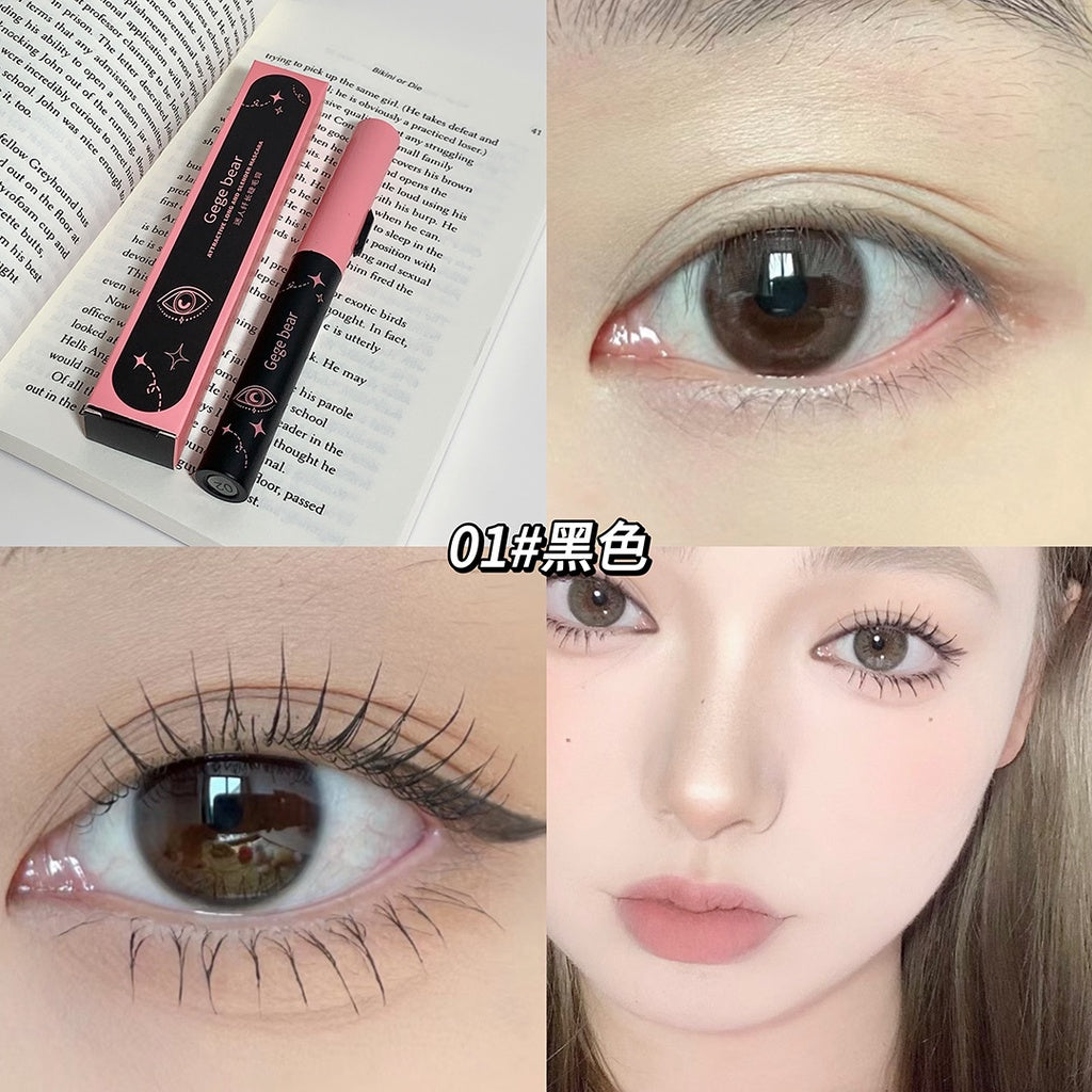 Gege bear Mascara Water Proof Long Curl Not Easy To Remove Makeup Nature Eyelashes