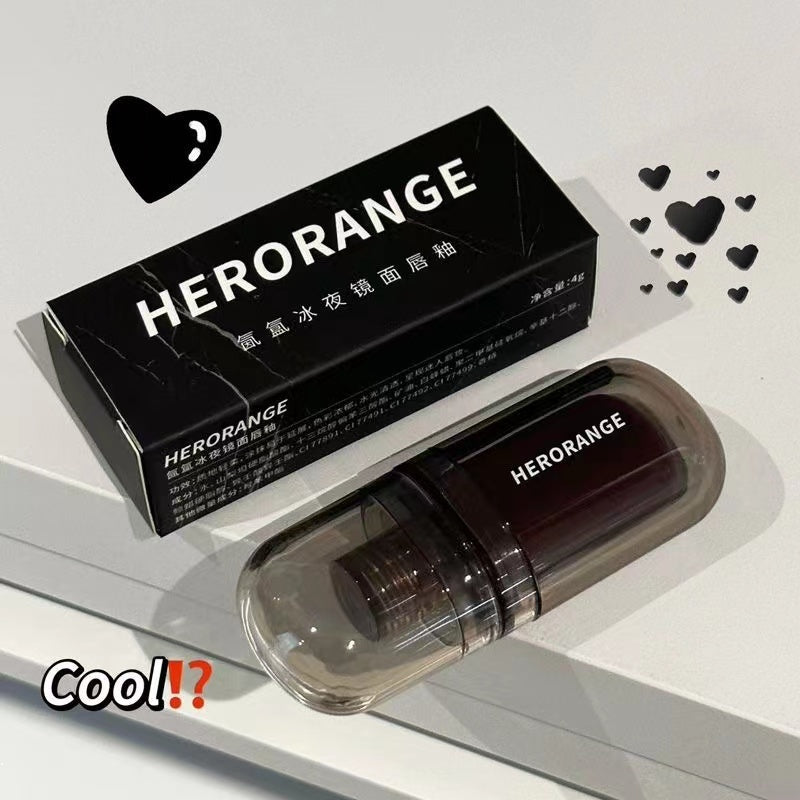 Herorange Lip Gloss Black Mirror Moisturize Moisturizing Lasting Nature Lipstick