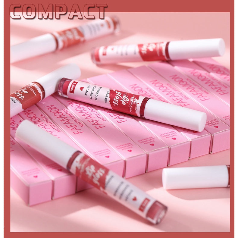 Lip Gloss Not Easy To Stick To The Cup Lasting Matte Not Easy To Fade Water Proof Nature Lipstick